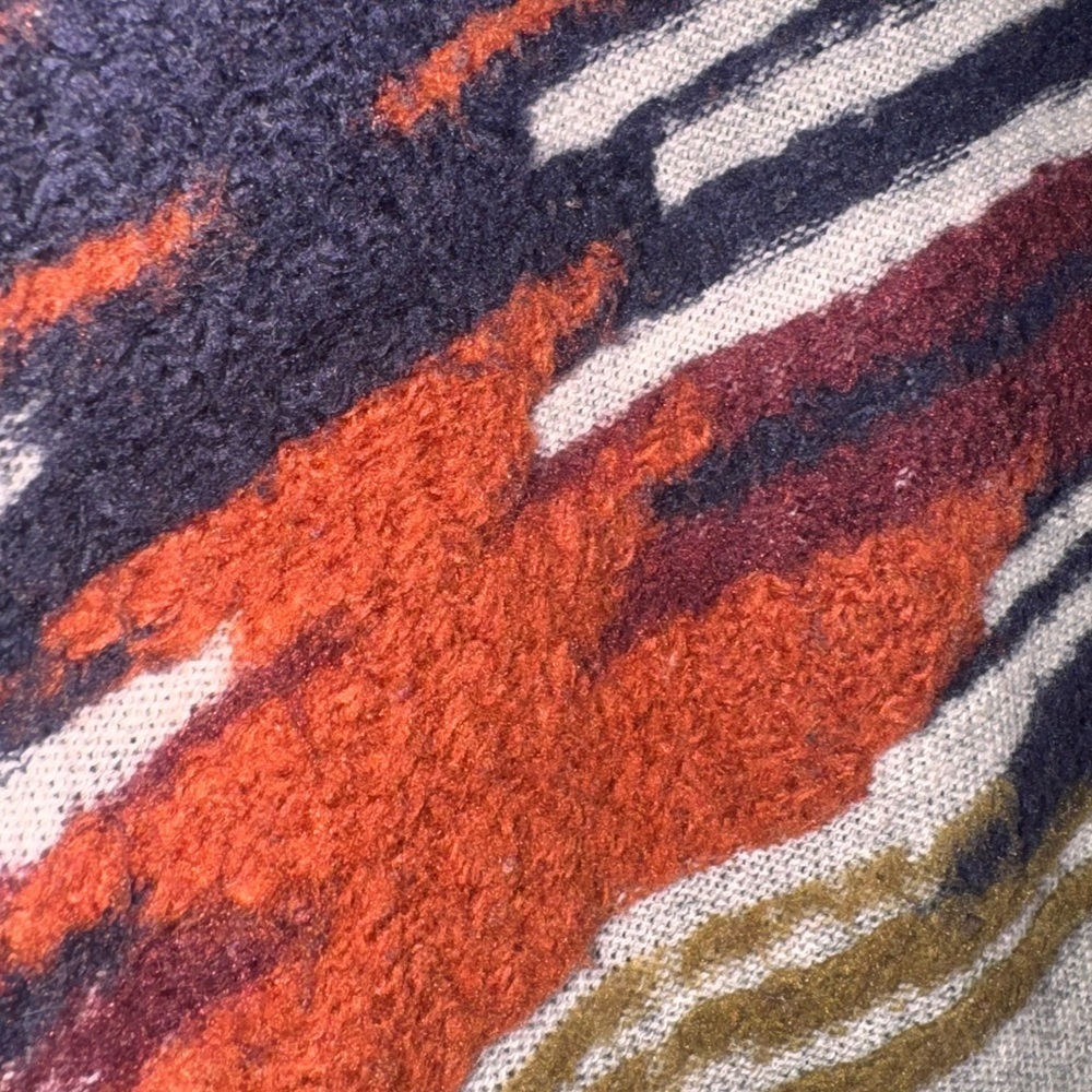 Lucky Brand Orange and Purple Patterned Cardigan - Picture 3 of 5